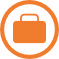 Icon Bewegungen Symbol für Bewegungen / Koffer