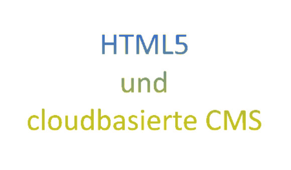 Logo von HTML5 und cloudbasierte CMS